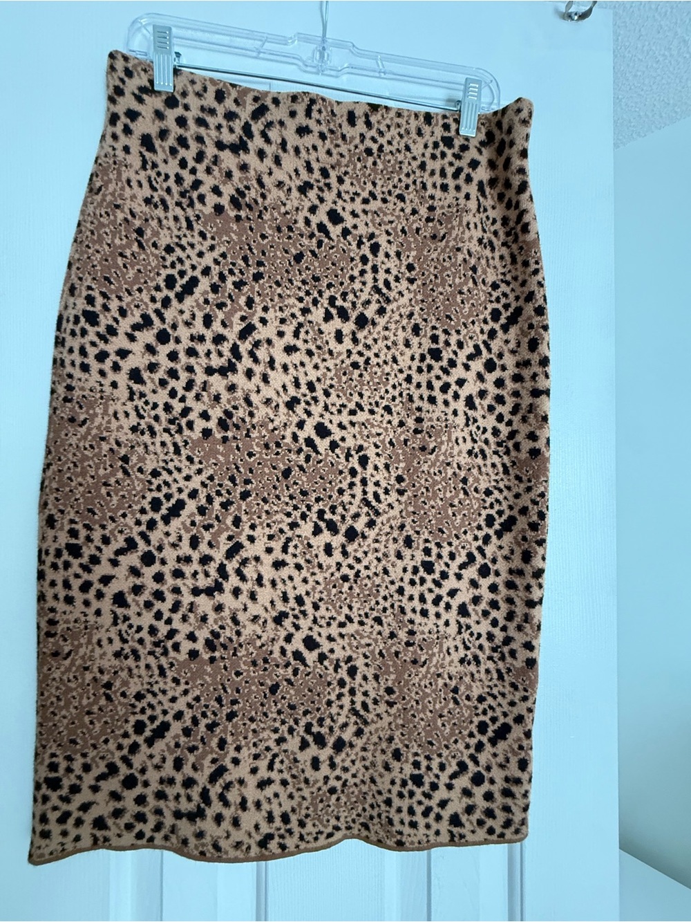 Ann Taylor Leopard Print Pencil Skirt NWT
